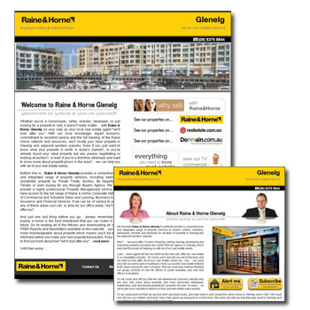 Raine & Horne Glenelg Web Design Released
