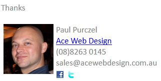 How I set up my email signature